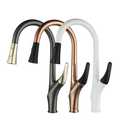 All-copper kitchen faucet