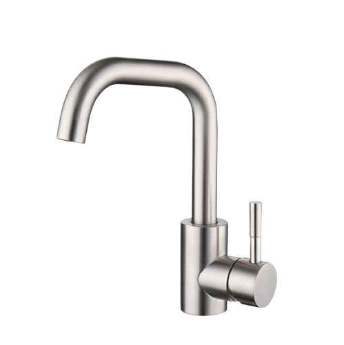 Stainless steel hot and cold water faucet